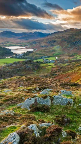 史诺多尼亚国家公园的Capel Curig，英国威尔士