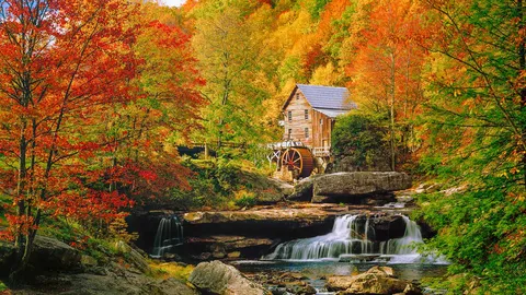Where autumn turns the wheel