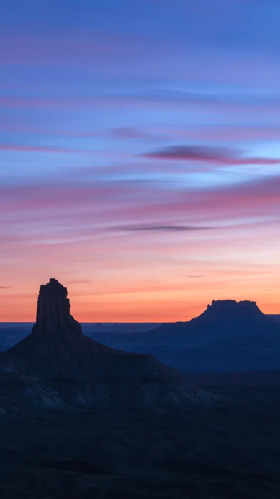 Sunset in Canyonlands National Park, Moab, Utah, United States