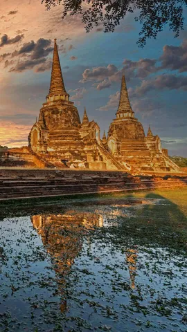 大城历史公园中的帕喜善佩寺，泰国大城府