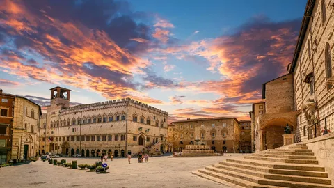 Rosso di sera...ed anche a Perugia &egrave; primavera!
