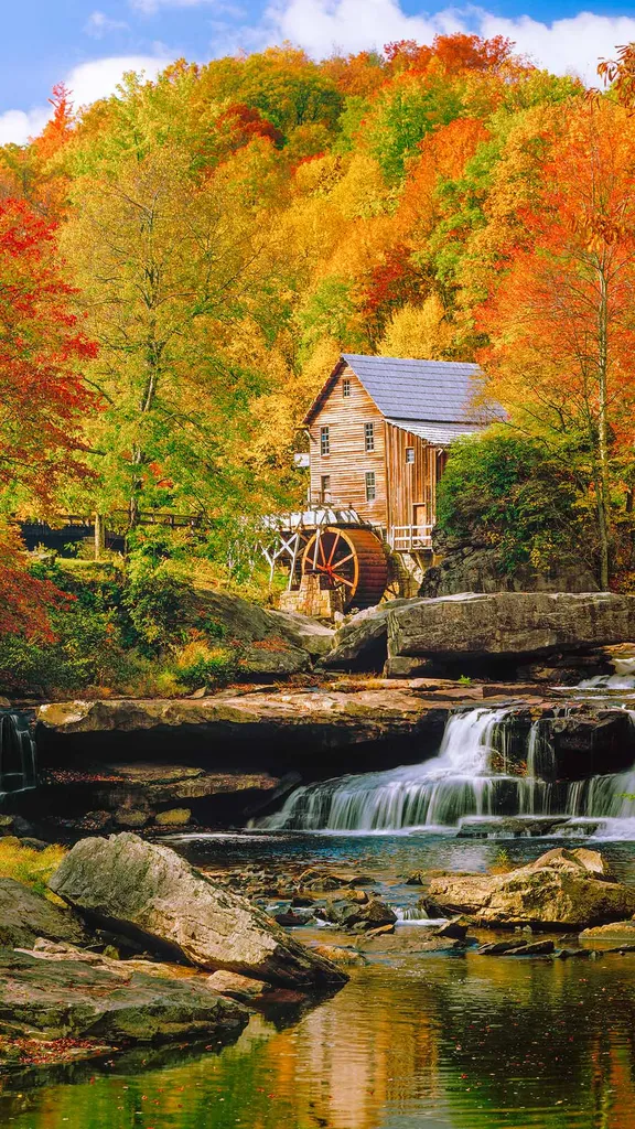 Glade Creek Grist Mill, Babcock State Park, West Virginia, United States