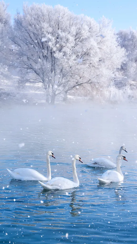 冬季仙境中的精灵