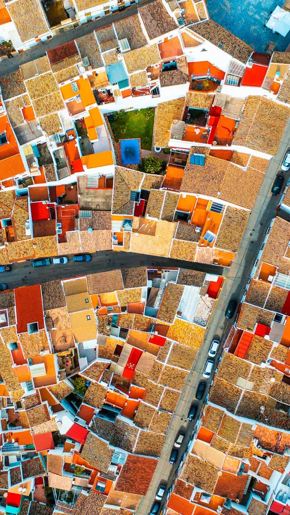 Un mosaico dall'alto